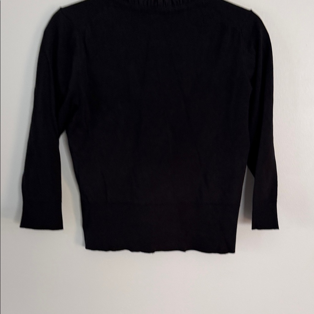 Grace Elements Black Ruffled Blouse - image 3